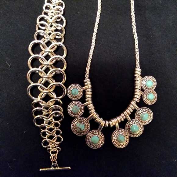 Lucky Brand Jewelry - Lucky brand necklace with chainletter bracelet